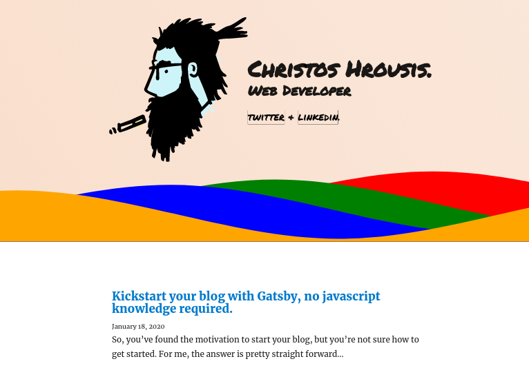 Wave animation with colors