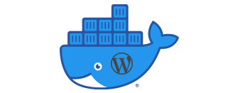 Docker + WordPress Logos