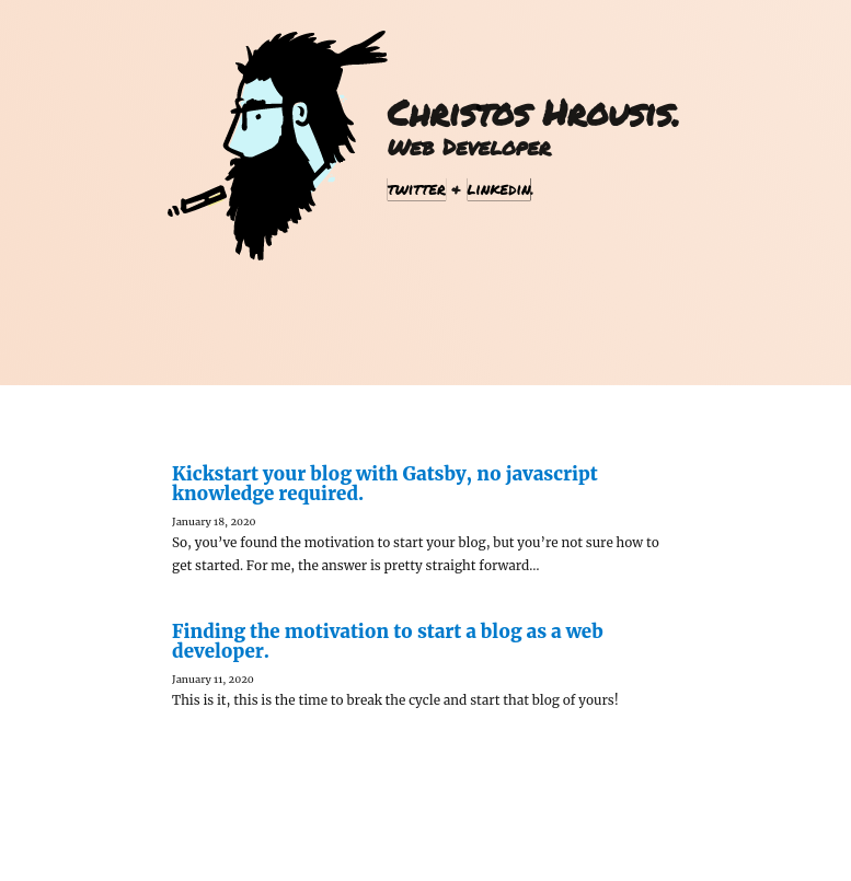 How this blog looks without waves.